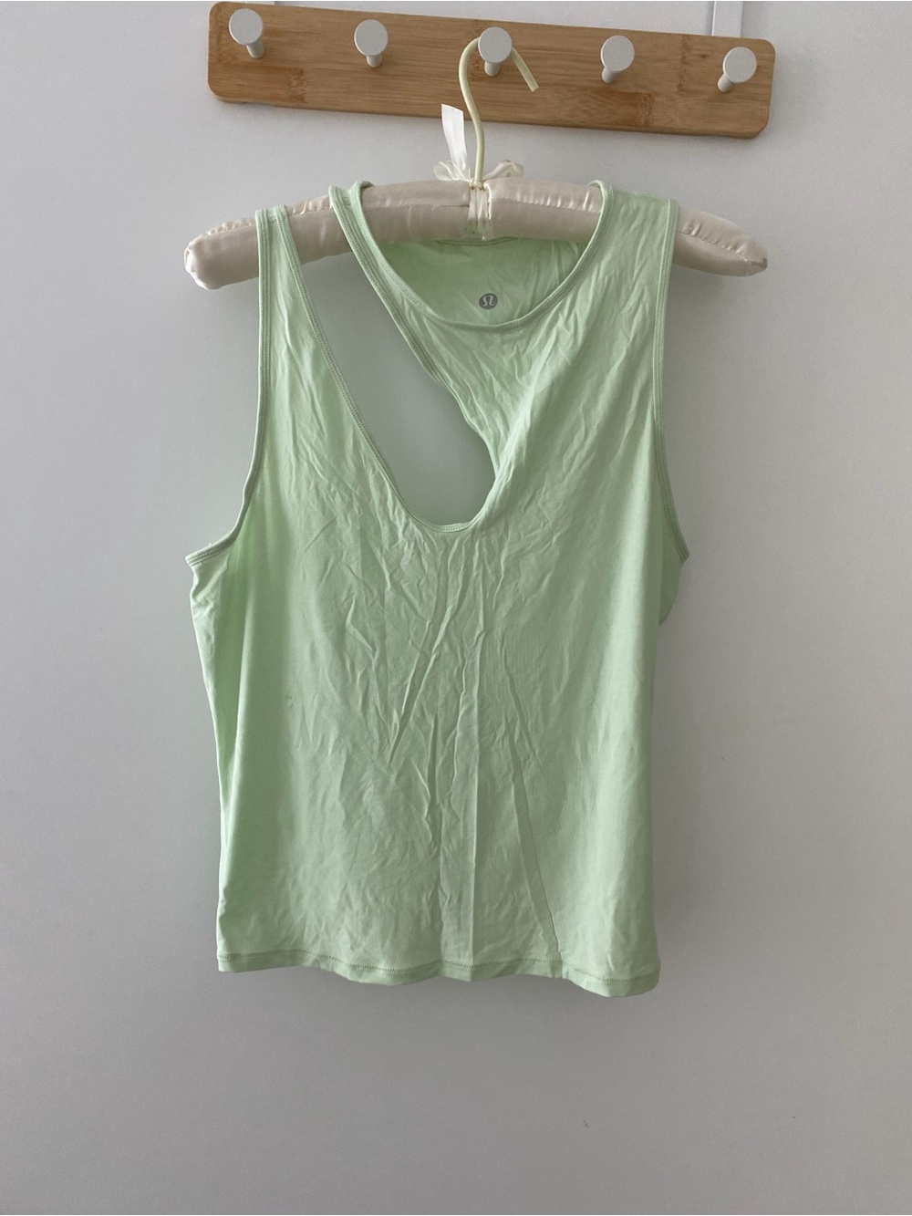 lululemon athletica Light Mint Green Asymmetric Cutout Tank